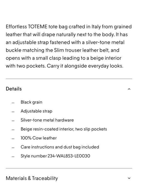 Toteme Black Pebbled Leather Hobo Bag - Picture 8 of 14